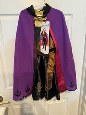 NUEVO CON ETIQUETAS Disney Frozen II Anna Disfraz Niño Talla Pequeña 4-6 Vestido Cinturón y Capa