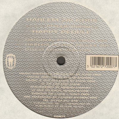 HARLEM ZIP CODE - Happy People, Feat. Phillip RAMIREZ - 1998 Connected - CON7T