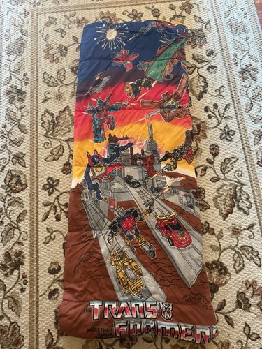 Transformers The Movie 1986 Glow In The Dark Sleeping Bag Vintage Rare