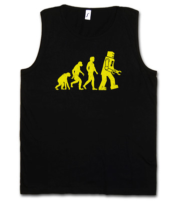 THE BIG BLACK ROBOT EVOLUTION BANG THEORY TANK TOP T-SHIRT - Sheldon Nerd Cooper