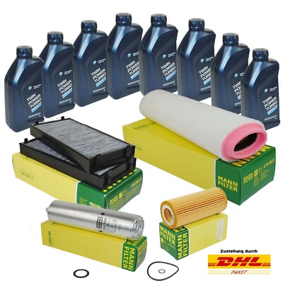 MANN Inspektionspaket BMW X5 E70 3,0D 211PS 235PS mit 8L BMW Original ÖL 5W30