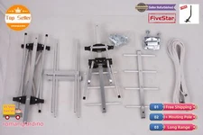 250 Mile Yagi Outdoor TV Antenna Digital HD VHF UHF for Strong Signal UHF VHF FM