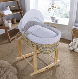 clair de lune grey moses basket