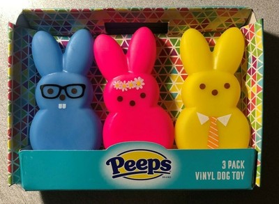 easter peep dog toy