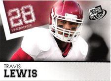 2012 PRESS PASS FOOTBALL TRAVIS LEWIS RC ROOKIE $0.99 VALUE BOX