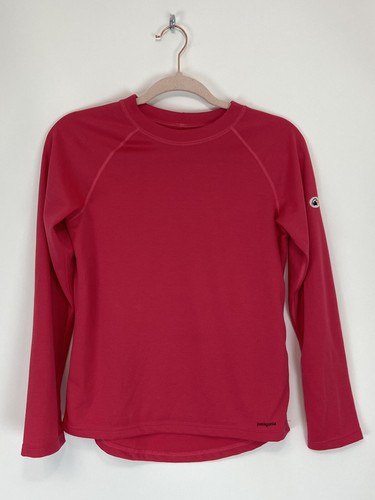 Patagonia Girl's XLarge Slim Fit Capilene 3 Base Layer Midweight Crew Pink Ski