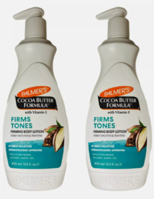 2x Palmer's Cocoa Butter Formula Firm Tones Firming Body Lotion 400ml