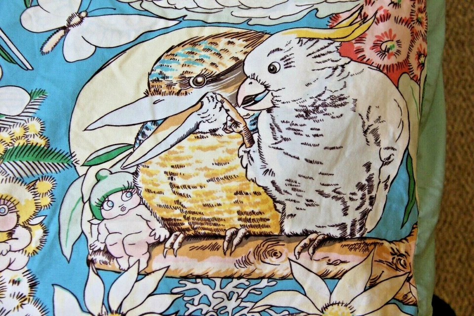 Koala Bear, Parrots, Baby Fairy Angels, Kangaroo Twin Size Comforter Duvet Cover - Image 2 of 4