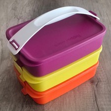 Tupperware® ► Click & Go to Go | Snack Obst Brot | 3 x 900ml Box + Griff ◄ NEU