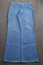 Pantalones de mezclilla acampanados de colección Y2K No Excuses lavado claro playa patinadora para mujer 11/12 (30x30)