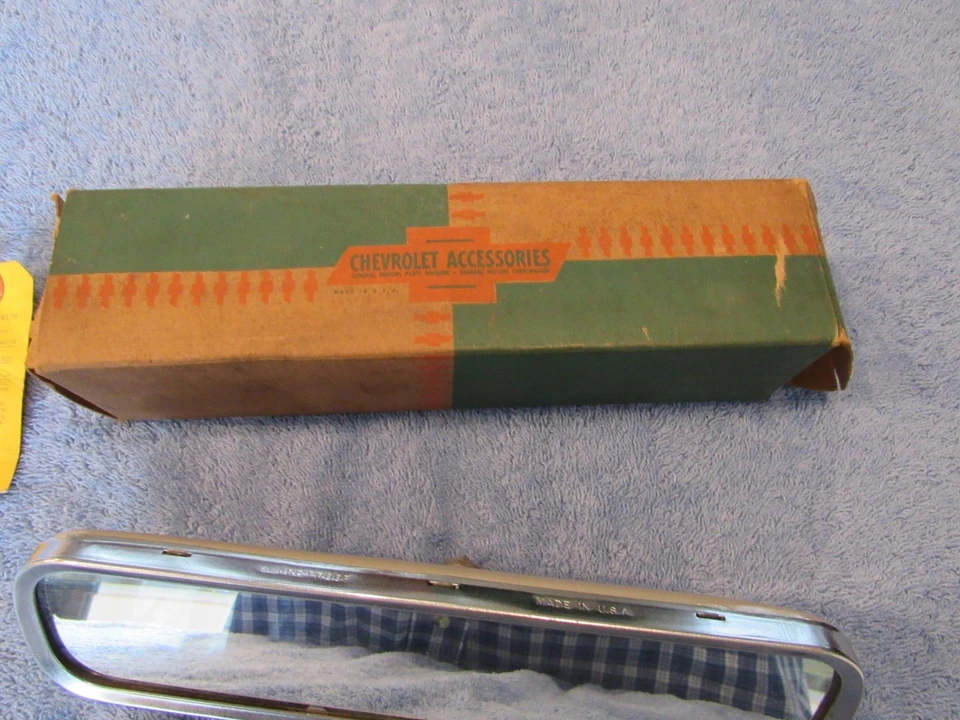 GM NOS Chevrolet Inside Glare-Proof Mirror 1953-1954-1955 Bel-Air 55-1959 Pickup - Image 2 of 4
