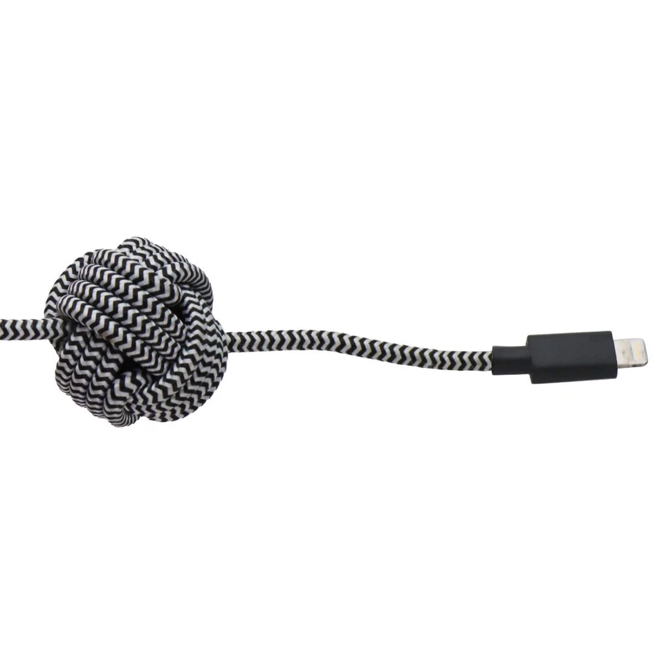 Cavo MFi Native Union Night Series Per Dispositivi Apple - (10ft / 3m) - Zebra - Immagine 3 di 4
