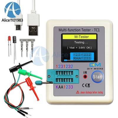 Transistor Meter Tester TFT Diode Triode Capacitance LCR-T6 TC1 NPN PNP MOSFET