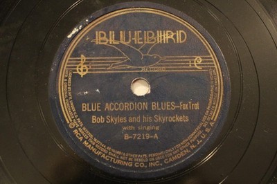 WESTERN SWING BOB SKYLES SKYROCKETS Blue Accordian Blues BLUEBIRD 7219 E-