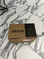 Teacher Appreciation Gift 16oz. Can Glass Teacherlife W/2 Glass Straws New