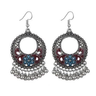 Vintage Boho Statement Drop Dangle Earrings for Women Bohemian Ethnic Handm - 15