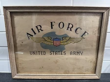 WWII US Army Air Forces Hand-Painted Sign – 1940s Aviation Art Marianna AAF