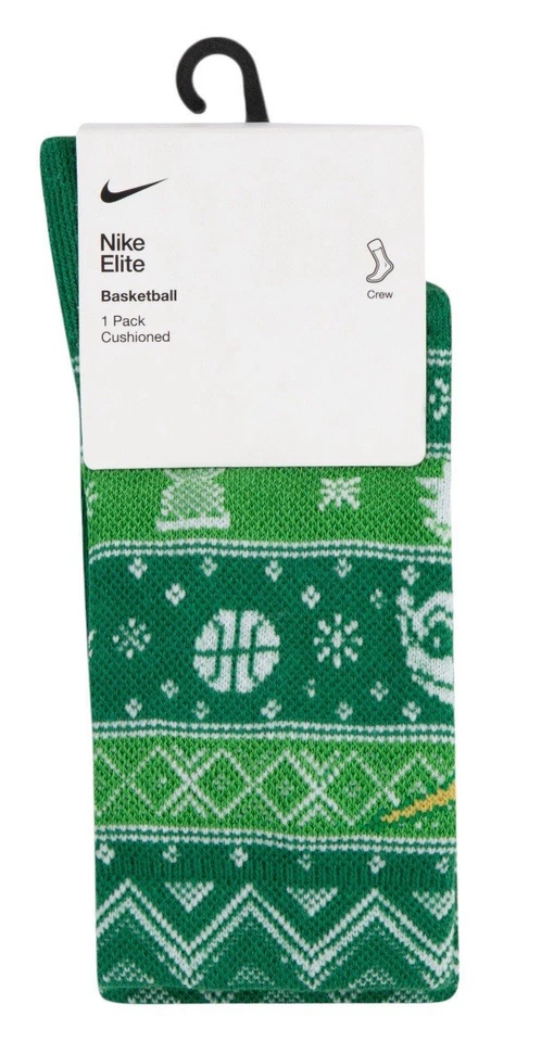 Calcetines Nike Elite Baloncesto Crew Medianos Hombres 6-7 WMNS 6-10 Jóvenes 5y-7y Navidad Foto 3 de 4