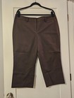 Apt.9 Womens Torrie Capris Mid Rise Straight Cropped Pants Size 16 GUC — photo 1