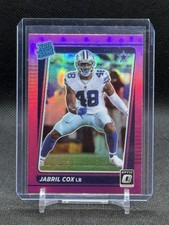 2021 Panini Donruss Optic Jabril Cox Pink Prizm Rated Rookie RC #286 Cowboys