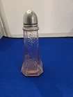 Vintage Pink Depression Glass Salt Shaker Floral Pattern”