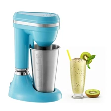 VEVOR Milkshake Maker 100W Dual-Speed Milk Shake Mixer with Stainless Steel Cup