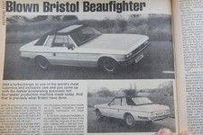 Original 1980 Motor mag extracted road tests: BRISTOL BEAUFIGHTER, TABOT HORIZON
