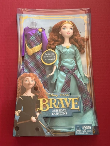 Disney Pixar Brave Merida's Fashions 11" Doll + 2 Oufits NEW [PACKAGE WEAR] 2012