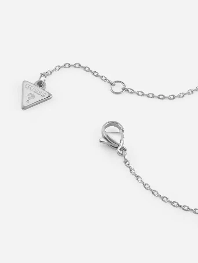 Collana donna Guess con punto luce bianco rettangolare JUBN05252JW - Immagine 4 di 4