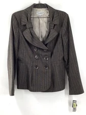 John Meyer Collection Womens Gray Blazer Jacket Size 10 1PC Blazer 