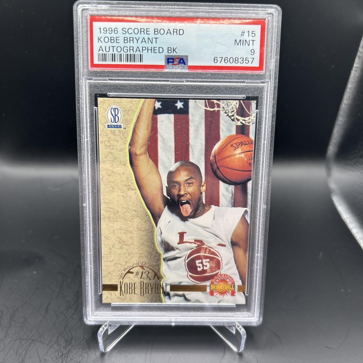 1996 SCORE BOARD AUTOGRAPHED BK #15 KOBE BRYANT PSA 9 AUTO | eBay