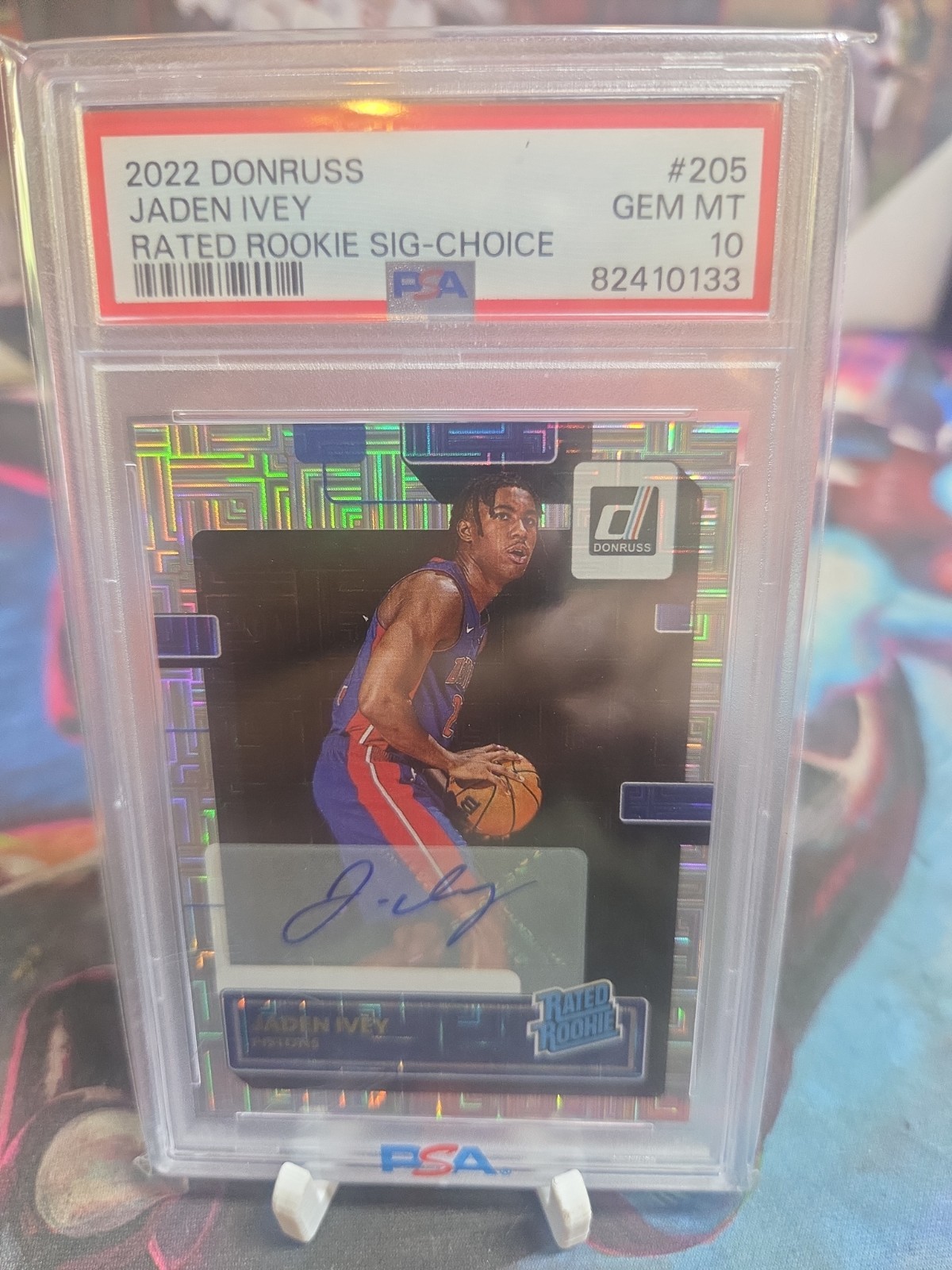 2022-23 Panini Donruss - Rated Rookie Jaden Ivey #205 Choice Signatures (AU, RC)