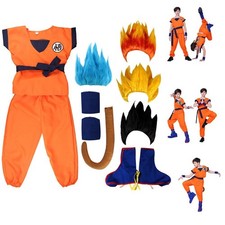Kids Adult Anime Dragon Ball Z Son GoKu Cosplay Costume Outfit World Book Day ✪