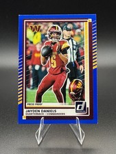 2025 Panini Donruss Press Proof Blue Jayden Daniels #28 Commanders NFL