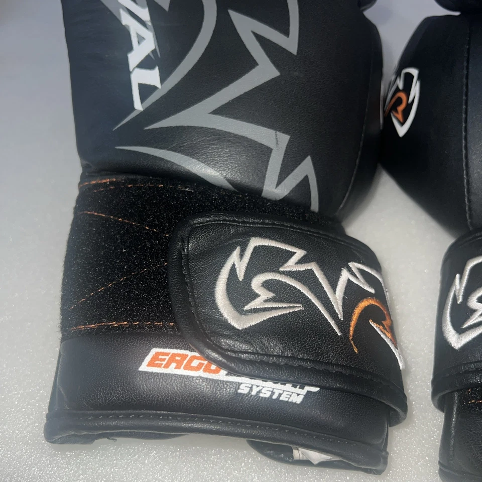 Guantes de combate Rival RS10V Ergo Strap System 18 OZ excelentes negros Foto 2 de 4