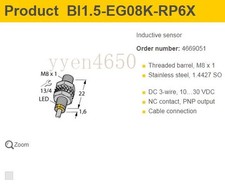 Original TURCK Proximity Switch BI1.5-EG08-RP6X Sensor