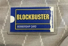 Vintage Blockbuster Video Membership Card Laminated, Year 2002 Issued