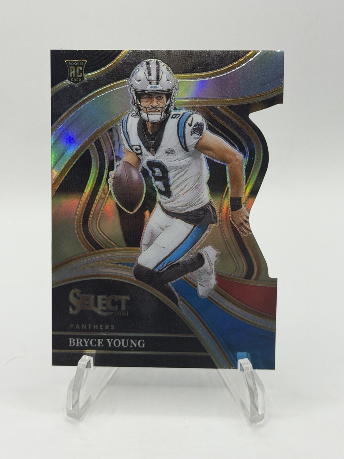 2023 Panini Select - Club Level Bryce Young #291 Silver Prizm Die-Cut (RC)