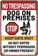 Beware Of Dog Signs For Fence Warning Do Not Enter Metal Signs No Trespassing Do