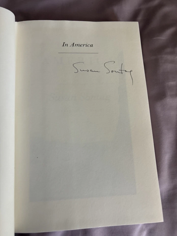 Susan Sontag, In America! Signed First! N/F - Image 2 of 3