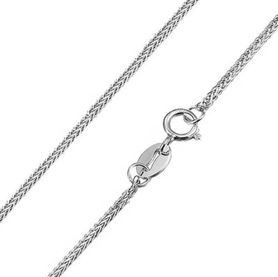 Panzerkette 925 Sterling Silber rhodiniert 1mm 36 - 60cm Silberkette Halskette