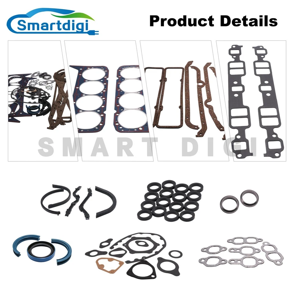 New Full Gasket Kit For Chevrolet 265 283 307 327 350 Small Block GM Holden - image 3 of 4