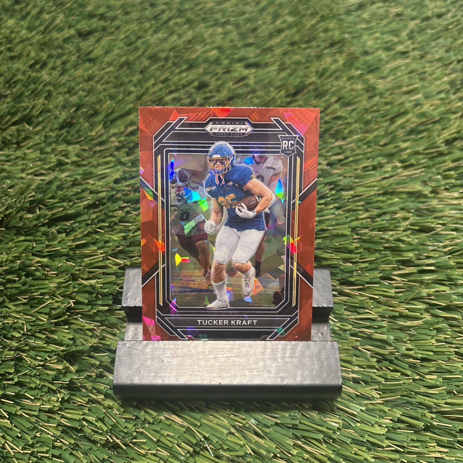Tucker Kraft Panini Prizm Draft Picks #159 Red Ice