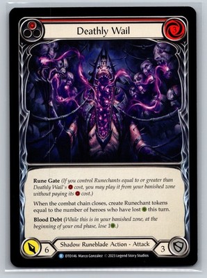 Flesh and Blood Deathly Wail DTD146 R Dusk till Dawn Shadow Runeblade