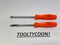 Snap-On Tools USA NEW 2PC Custom Micro Driver Set ORANGE SDDP301AO SDD306AO