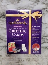 Hallmark Greeting Cards Premium Blank Half-Fold Matte with Envelopes 20 Pack New