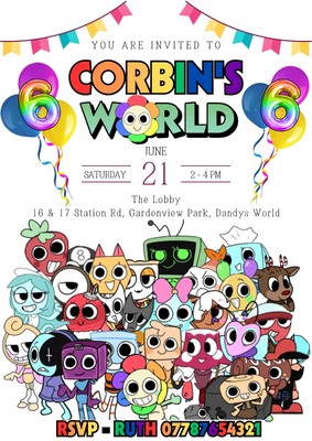 Personalisierte digitale Partyeinladungen Dandy's World E-Einladung, Mädchen, Jungen, Kinder
