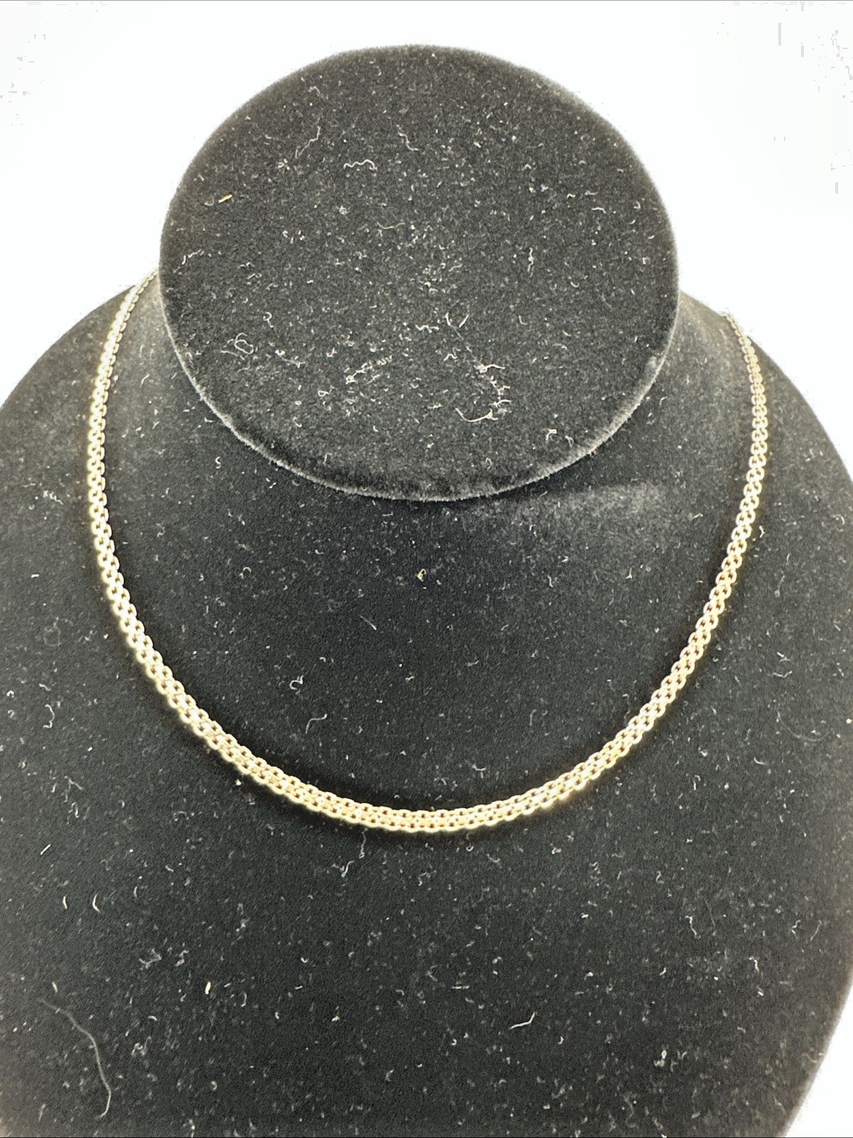 Italian Solid Sterling Silver Square Link Chain N… - image 3