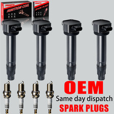 4X OEM Ignition coil & Spark Plug For Dodge Jeep Compass Patriot 2.0L 2.4L UF557