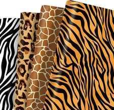Leopard Zebra Stripe Sexy Wrapping Paper 12 Sheets，Gift Wrapping Paper for Child